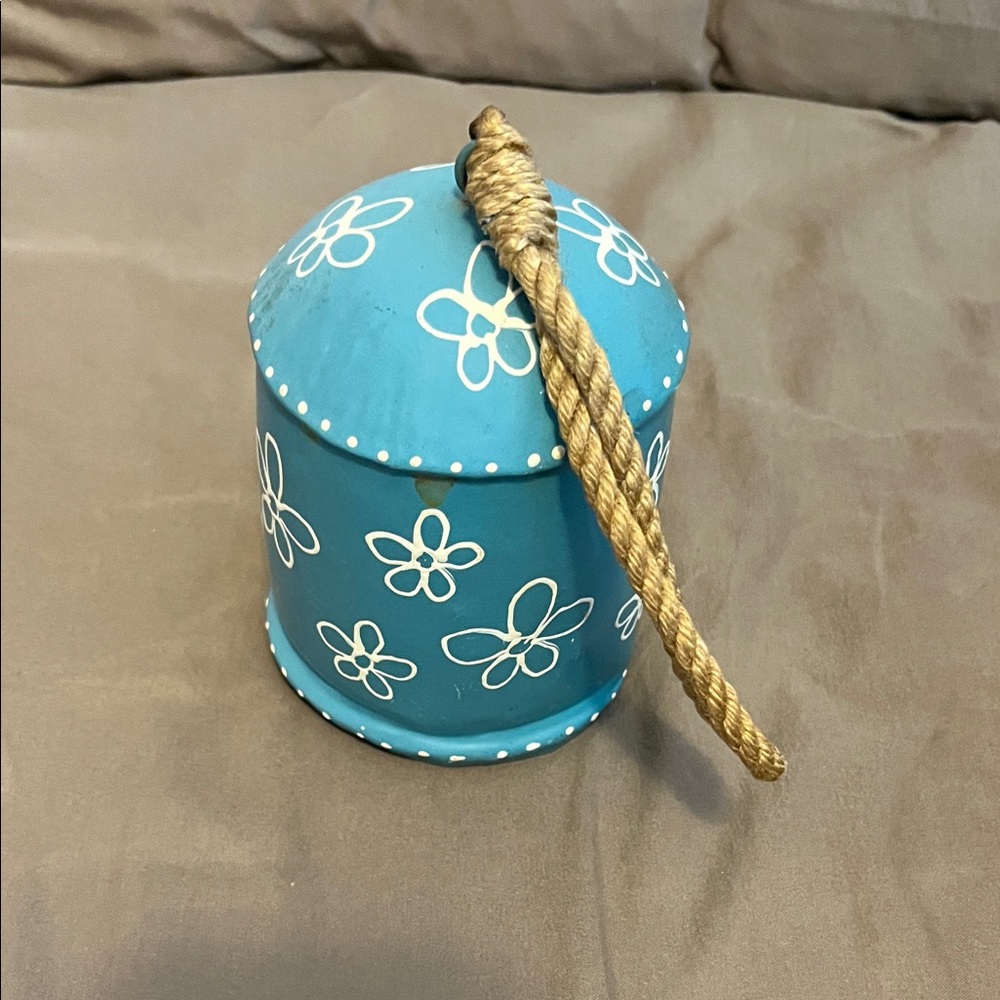 Blue Floral Decorative Bell
